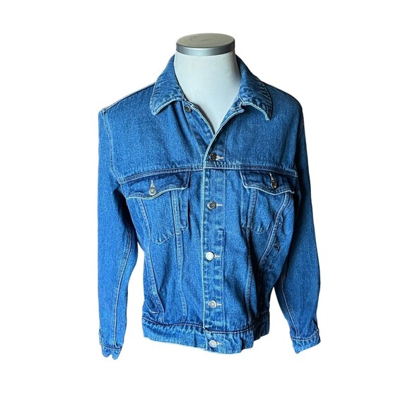 Wrangler Jackets & Blazers - Vtg Wrangler Hero Blue Small Denim Button Up Trucker Jean Jacket Mens 624814-WA
